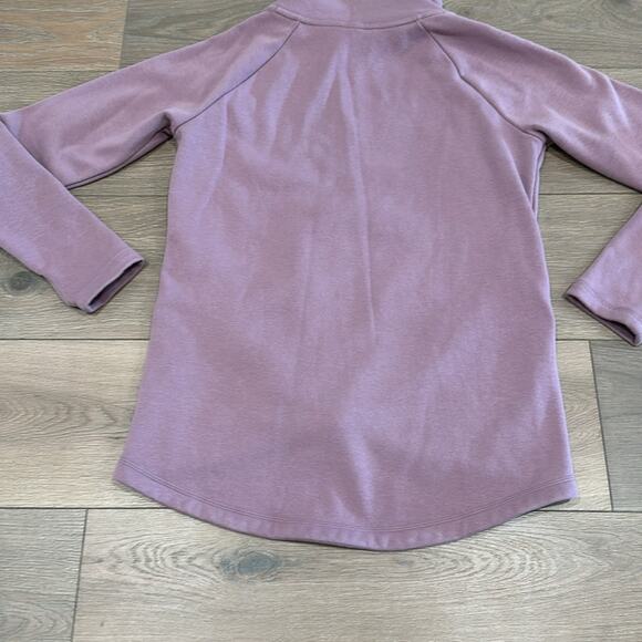 ATHLETA Mauve Pink Cozy Karma ASYM Pullover Fleece Cowl Neck Jacket Size XS‎ - Picture 7 of 12